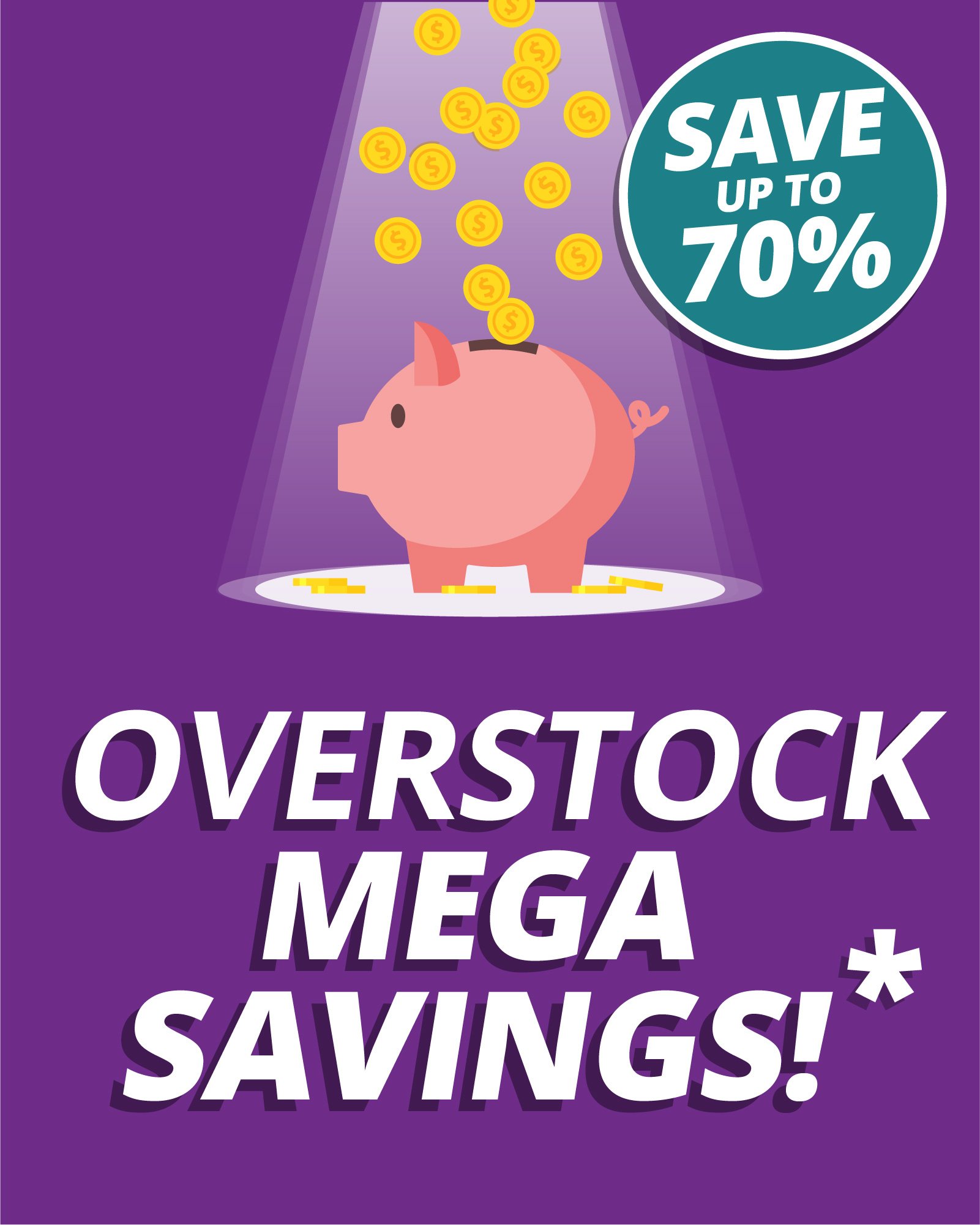 SAVE UP TO 70%