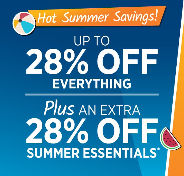 28% OFF EVERYTHING!