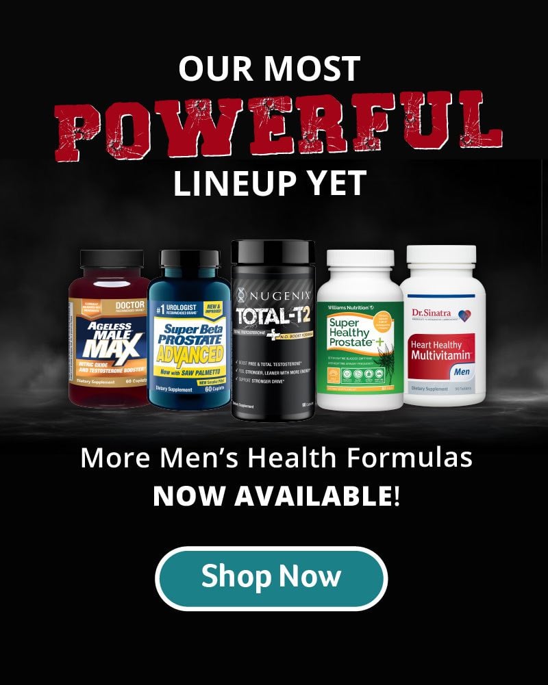 Click to Shop our Men's Health Products Check out our powerful men's health formulas now!