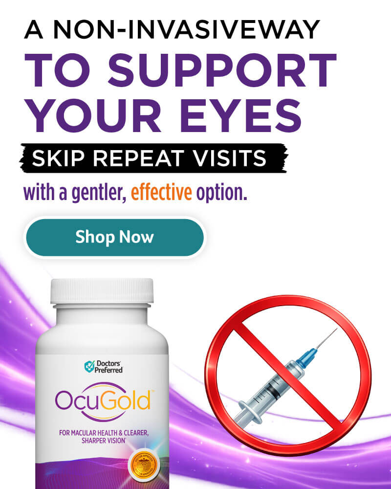Click to Shop OcuGold Now OcuGold - A Non-Invasive Way to Support Your Eyes