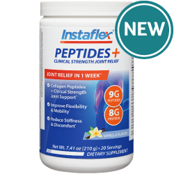 Click to Learn More About Instaflex® Peptides + Clinical Strength Joint Relief Now Instaflex® Peptides + Clinical Strength Joint Relief