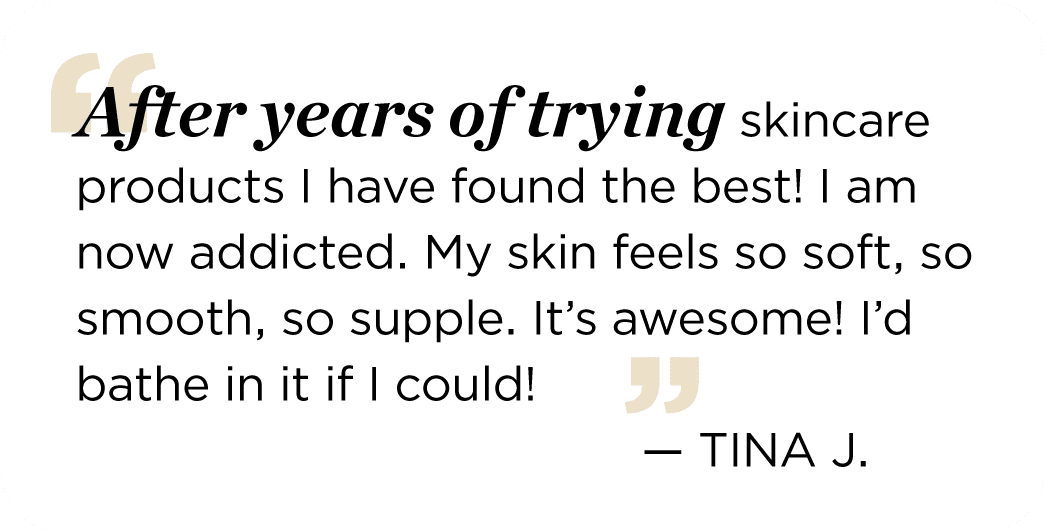 testimonial from Tina