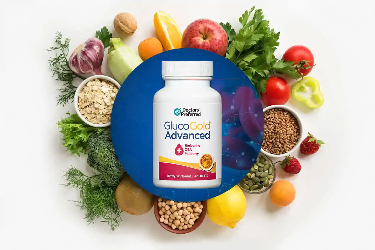 pill bottle with fruits and vegetables