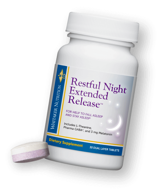 Restful Night Extended Release Bottle and Pill